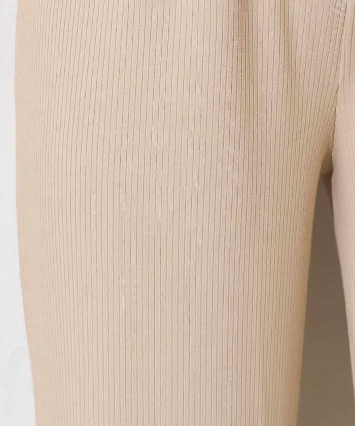 <接觸冷感/UV防護>冰夏季 肋骨寬鬆褲