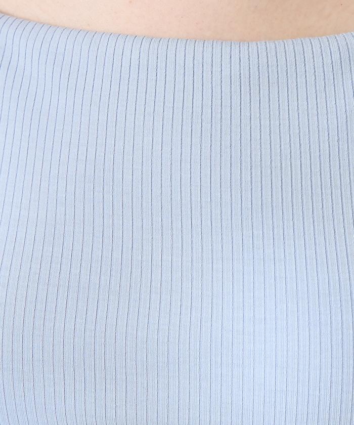 <接觸冷感/UV防護>冰夏季帶杯肋針織吊帶衫