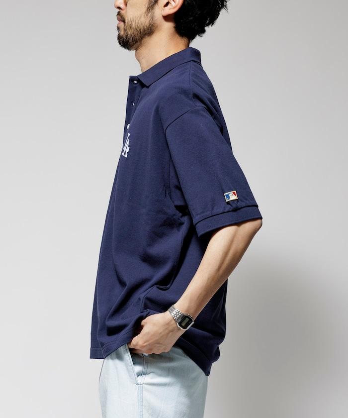 MLB Major League Baseball 單標誌 短袖 Polo衫