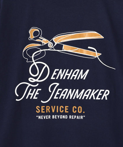 DENHAM/丹哈姆/牛仔褲短袖T恤