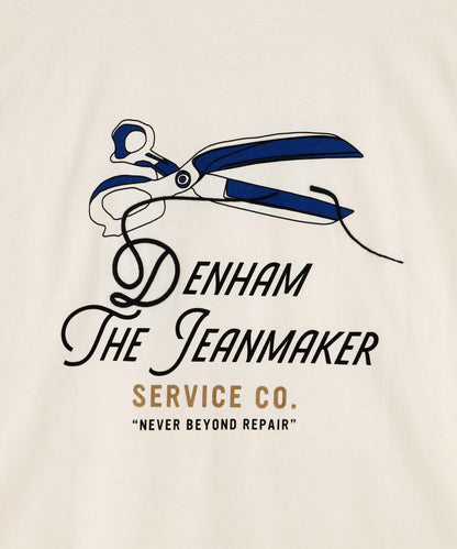DENHAM/丹哈姆/牛仔褲短袖T恤