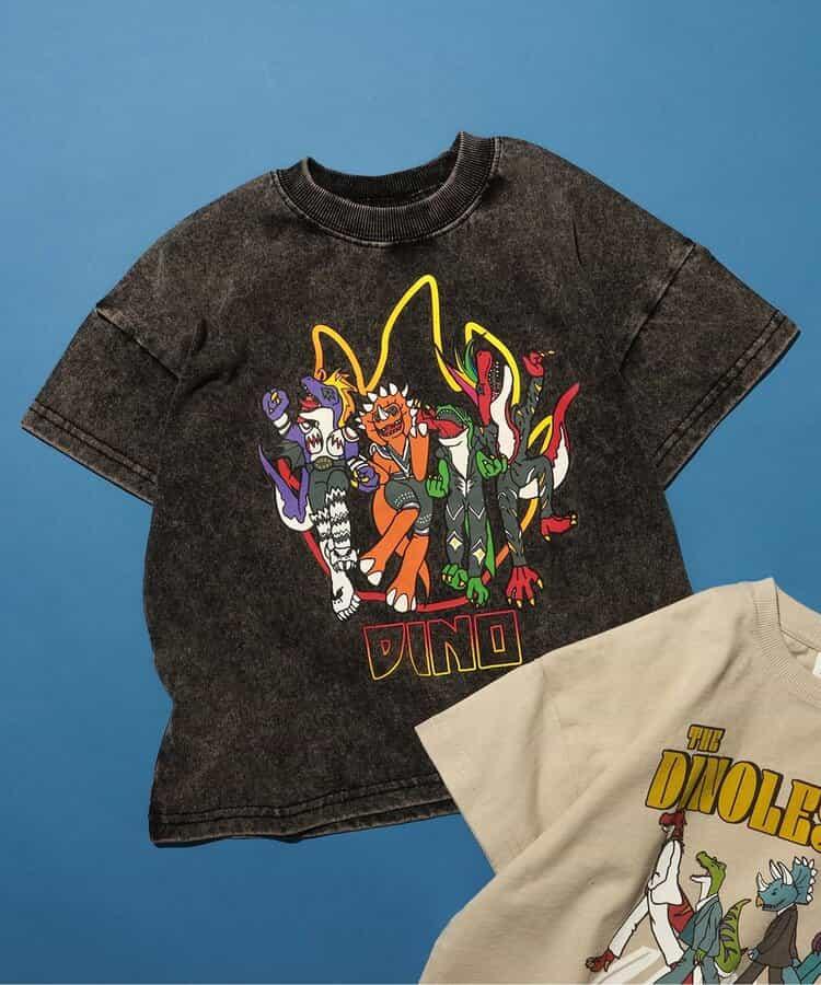 恐龍圖案短袖T恤
