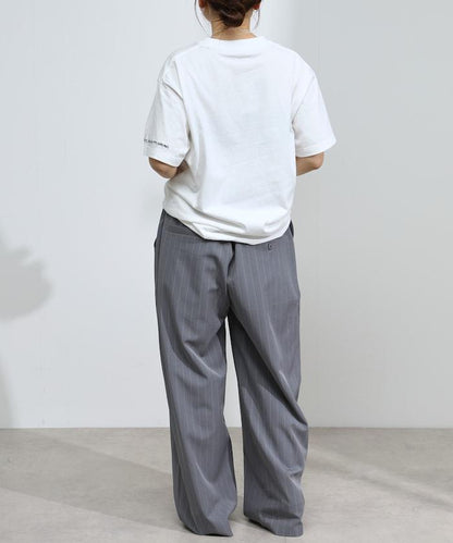 有機棉 心形 標誌刺繡T恤 / 圓領 單點標誌 刺繡短袖T恤