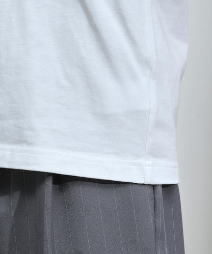 有機棉 心形 標誌刺繡T恤 / 圓領 單點標誌 刺繡短袖T恤