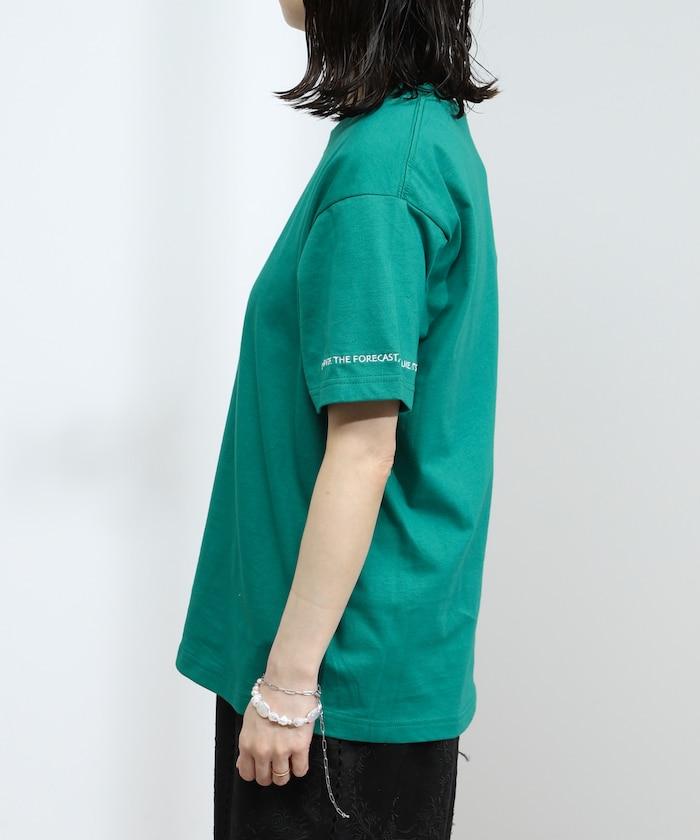 有機棉 心形 標誌刺繡T恤 / 圓領 單點標誌 刺繡短袖T恤