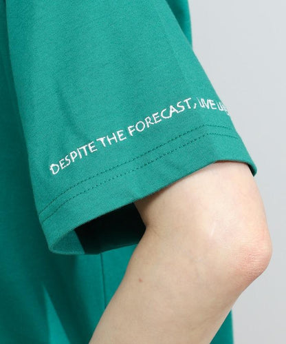 有機棉 心形 標誌刺繡T恤 / 圓領 單點標誌 刺繡短袖T恤