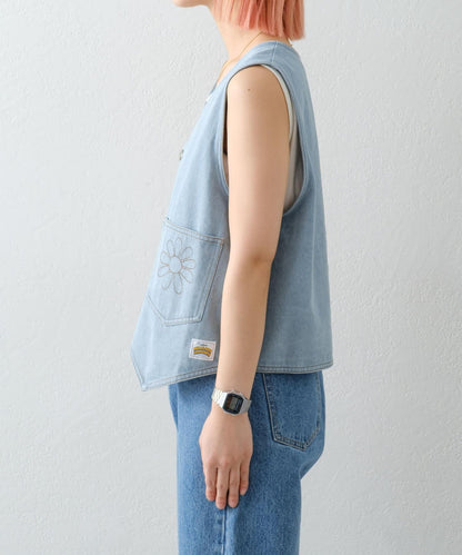 【HELLO.SANFRANCISCO】領口可拆卸牛仔馬甲