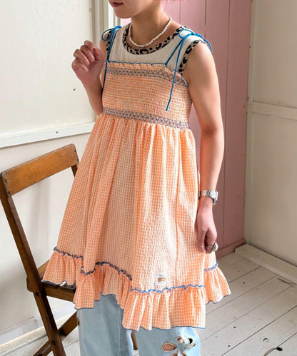 【HELLO.SANFRANCISCO】2WAY綁帶抽褶連衣裙露肩連衣裙