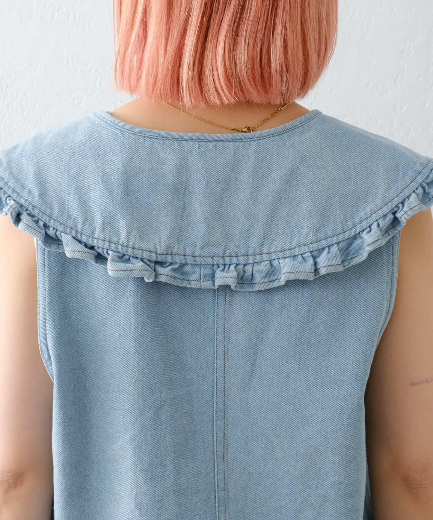 【HELLO.SANFRANCISCO】領口可拆卸牛仔馬甲