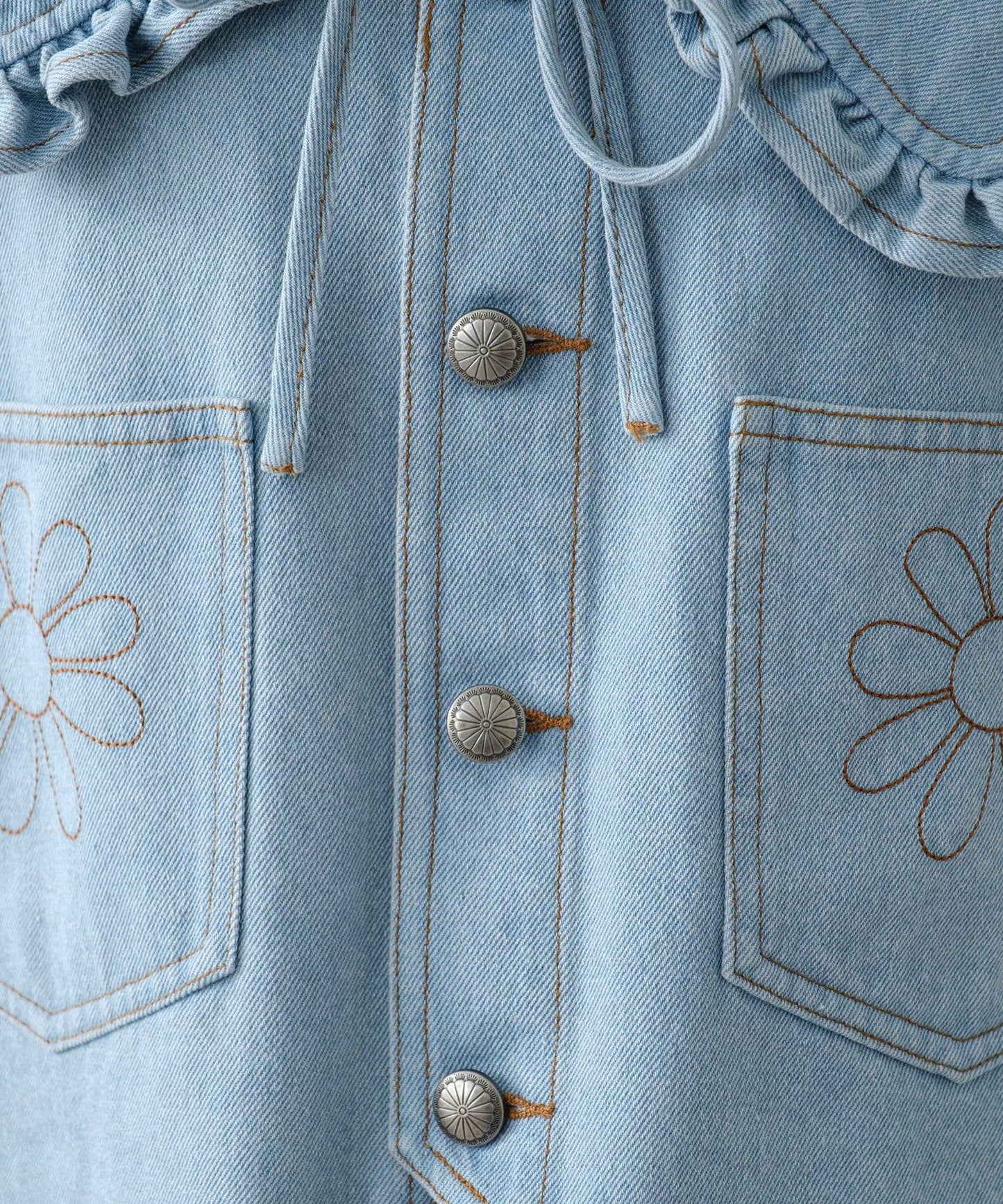 【HELLO.SANFRANCISCO】領口可拆卸牛仔馬甲