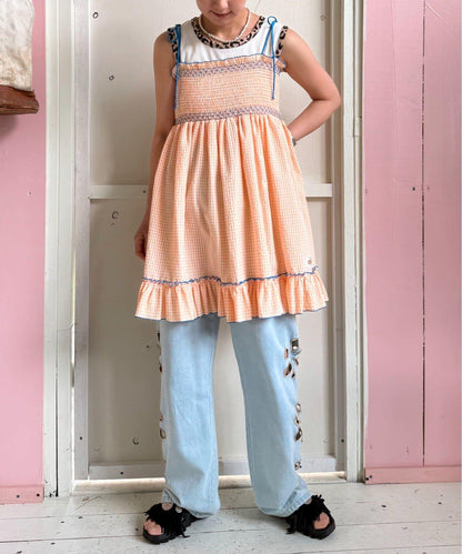 【HELLO.SANFRANCISCO】2WAY綁帶抽褶連衣裙露肩連衣裙