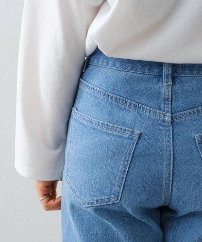 【HELLO.SANFRANCISCO】下襬荷葉邊喇叭牛仔褲