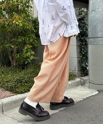 【HELLO.SANFRANCISCO】格子印花休閒褲