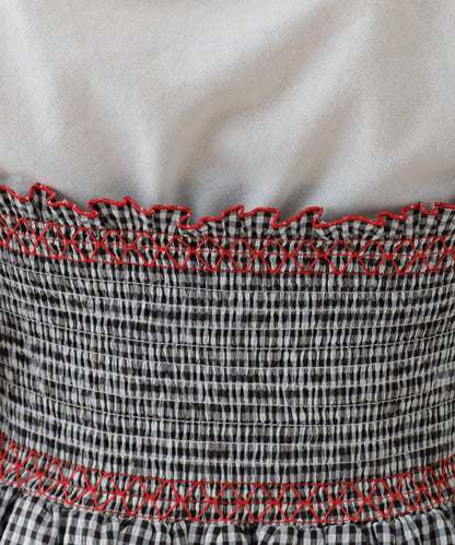 【HELLO.SANFRANCISCO】2WAY綁帶抽褶連衣裙露肩連衣裙