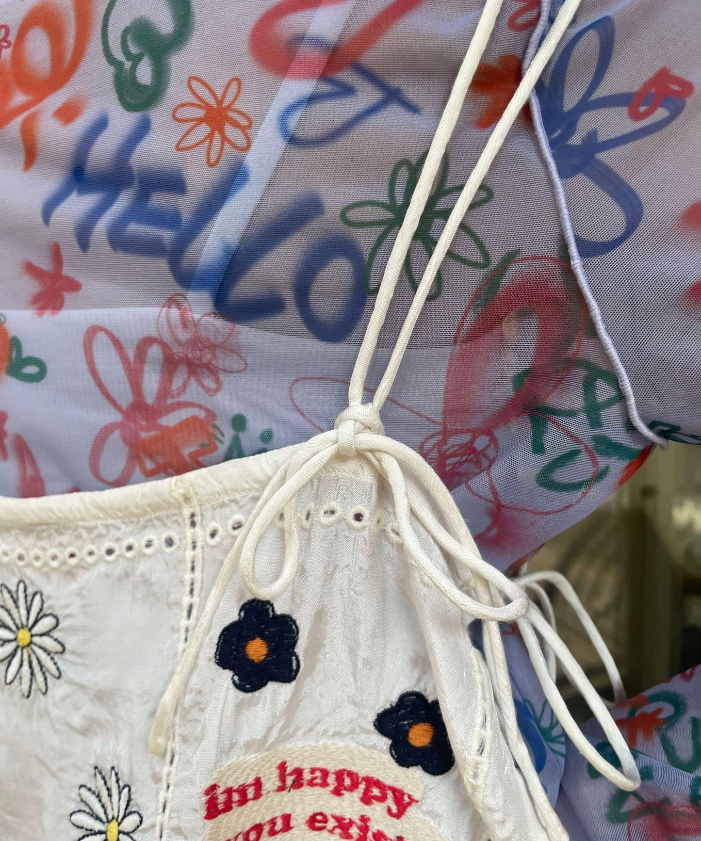 5/1(星期四)10:00～開始【HELLO.SANFRANCISCO/你好，舊金山】印度原刺繡緞面吊帶衫