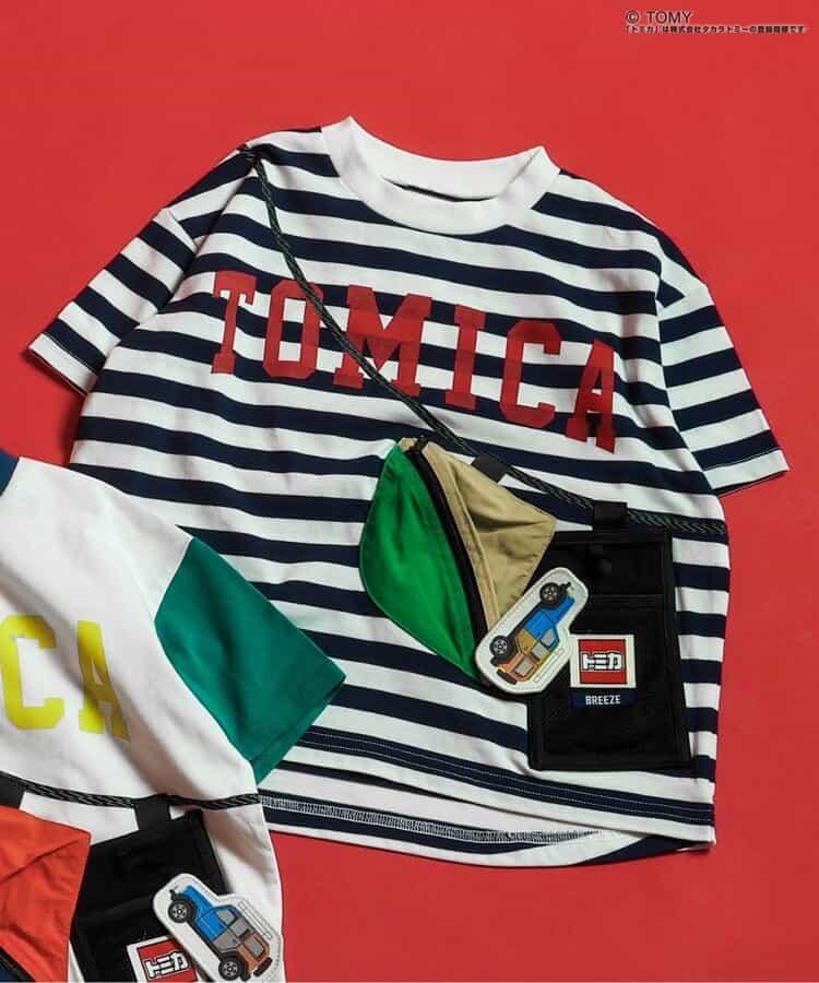 TOMICA×BREEZE 帶腰包的T恤