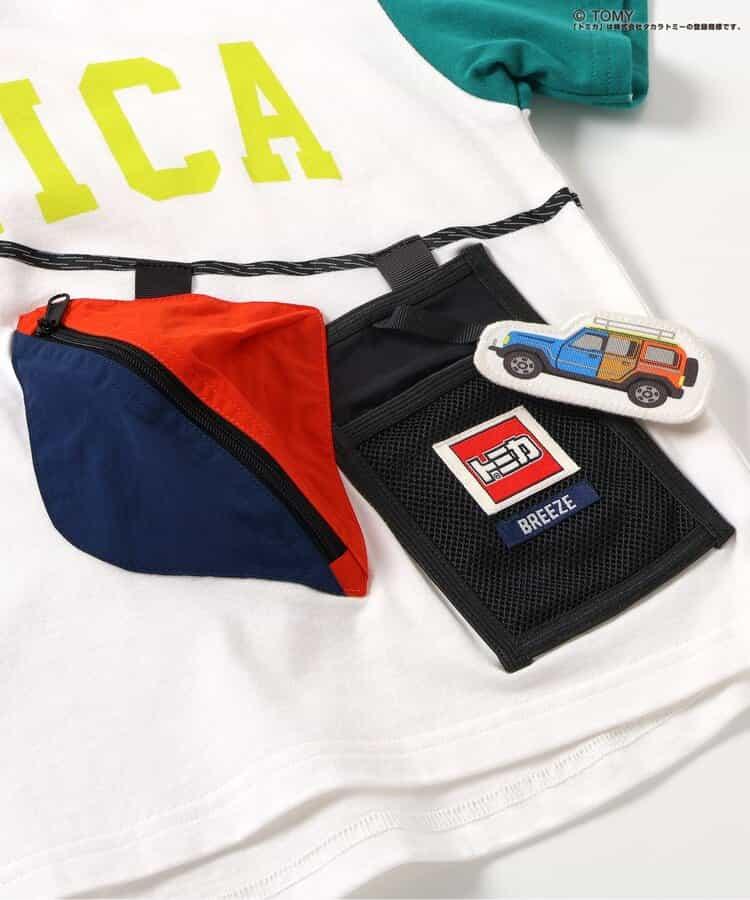 TOMICA×BREEZE 帶腰包的T恤
