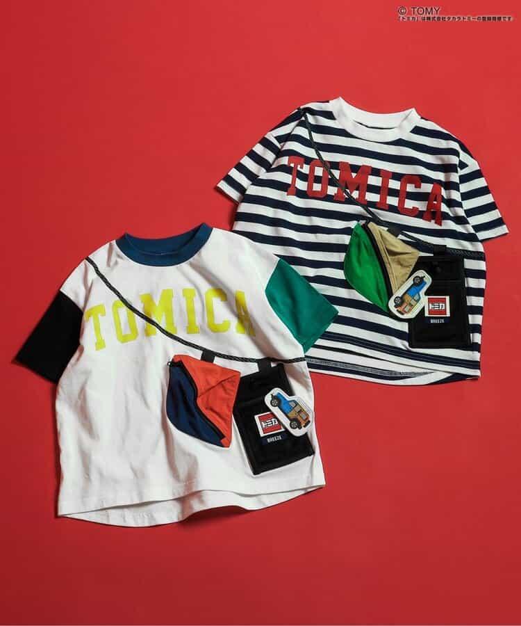 TOMICA×BREEZE 帶腰包的T恤