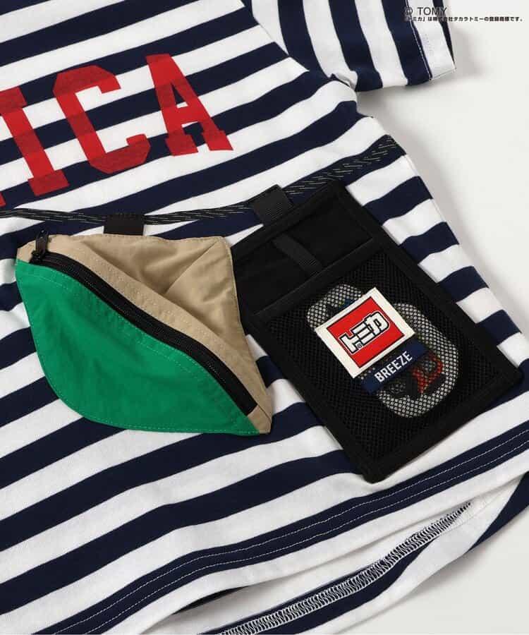 TOMICA×BREEZE 帶腰包的T恤