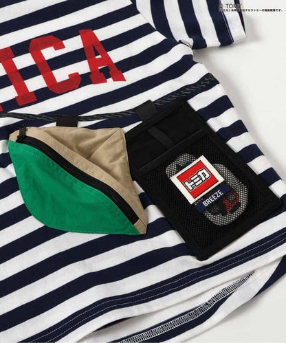 TOMICA×BREEZE 帶腰包的T恤