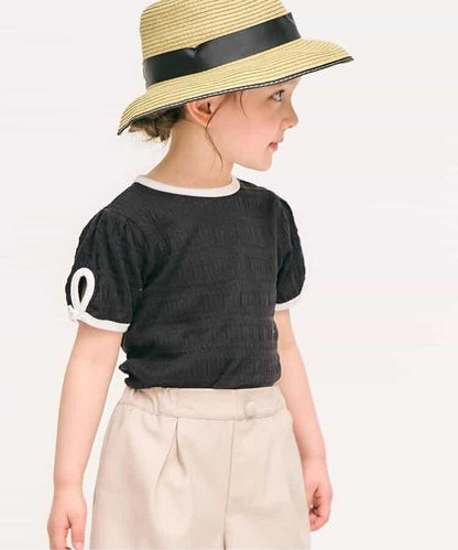 後蝴蝶結袖口蝴蝶結T恤