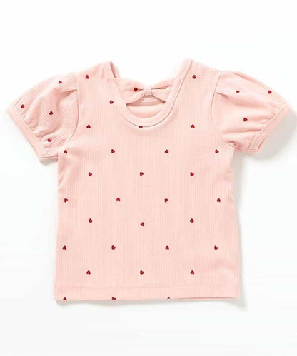 後蝴蝶結袖口蝴蝶結T恤