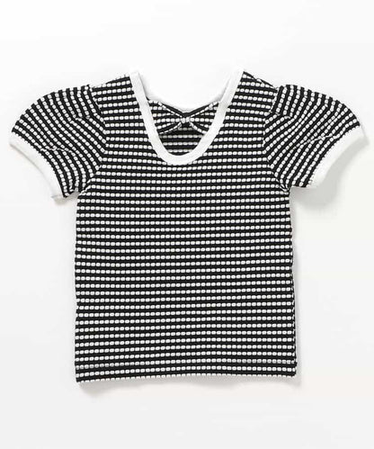 後蝴蝶結袖口蝴蝶結T恤