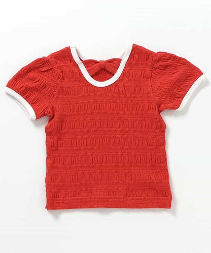 後蝴蝶結袖口蝴蝶結T恤