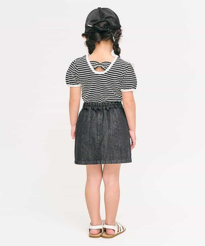 後蝴蝶結袖口蝴蝶結T恤