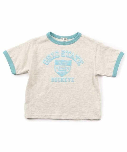 大學標誌拼接T恤