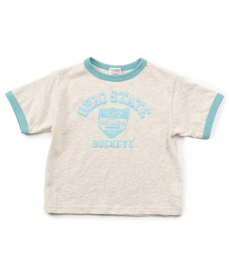 大學標誌拼接T恤