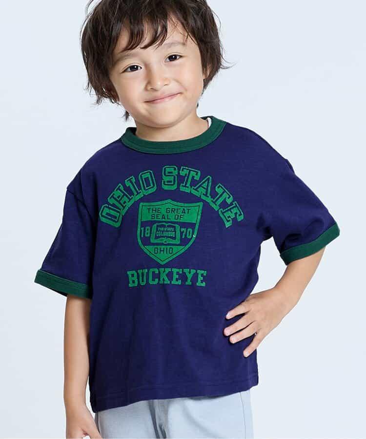 大學標誌拼接T恤