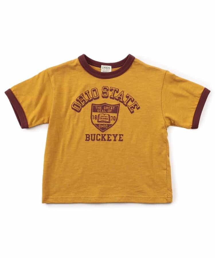 大學標誌拼接T恤