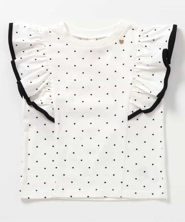 荷葉邊拼接上衣