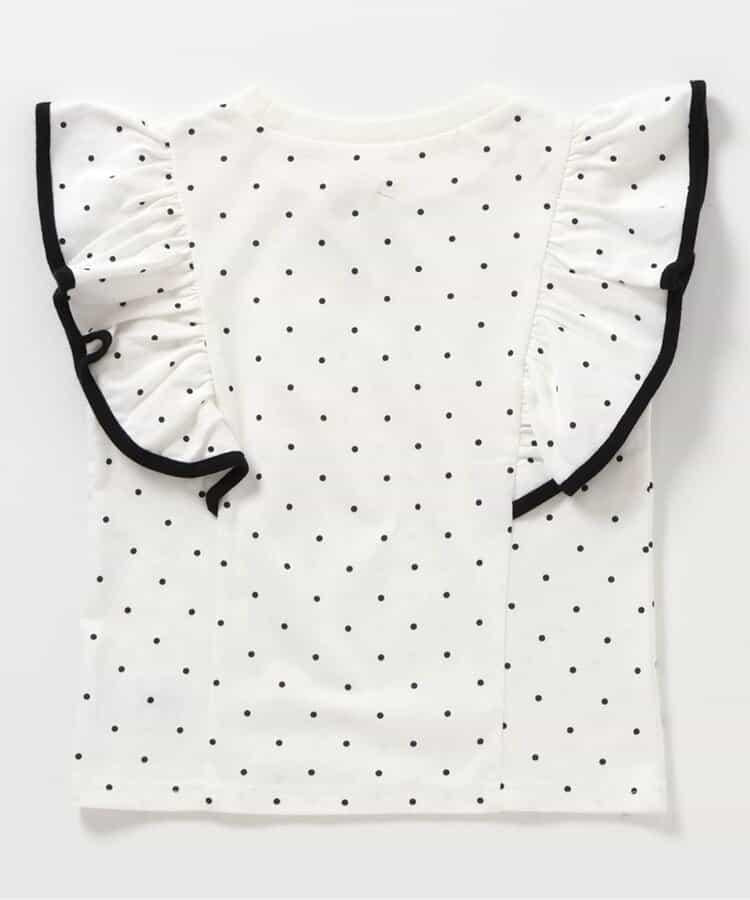 荷葉邊拼接上衣