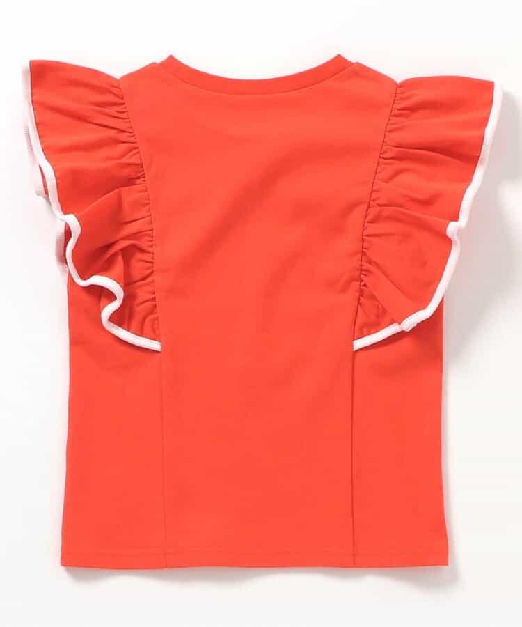 荷葉邊拼接上衣