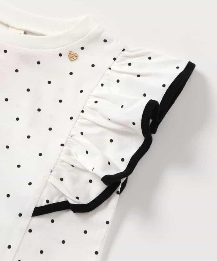 荷葉邊拼接上衣