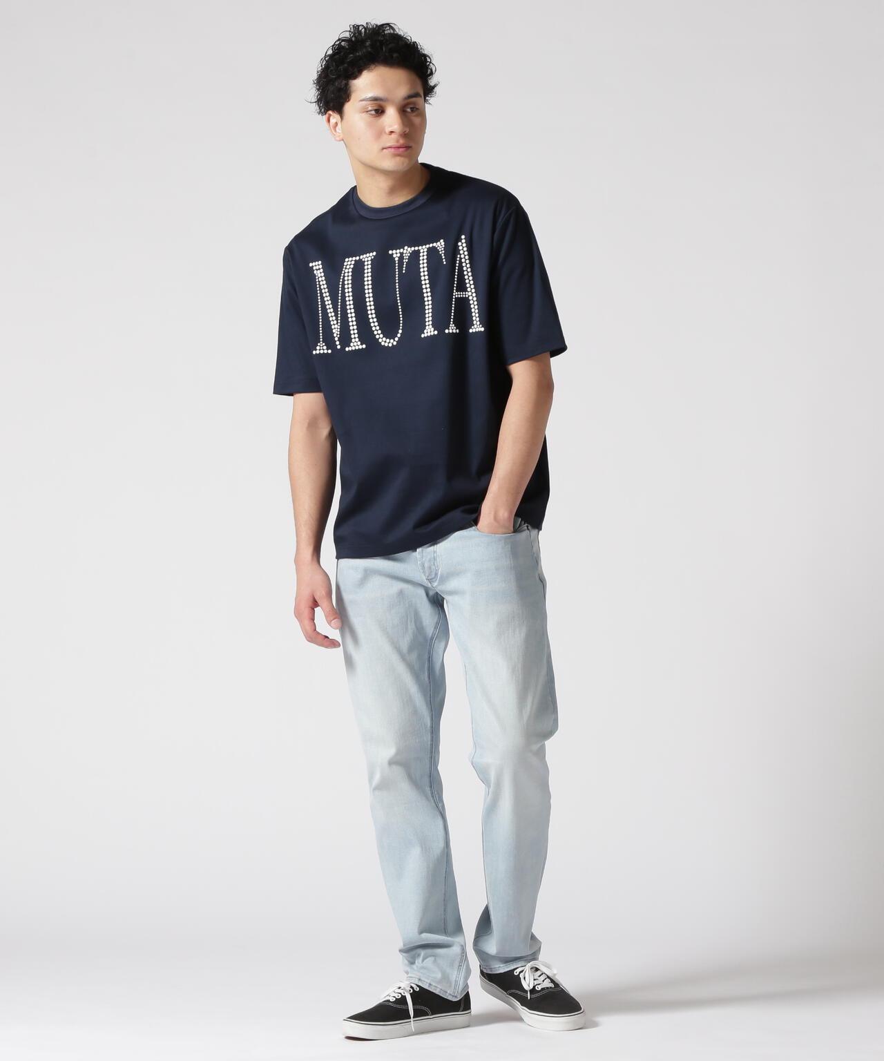 muta MARINE/穆塔 海軍/聯名金屬標誌 平滑T恤