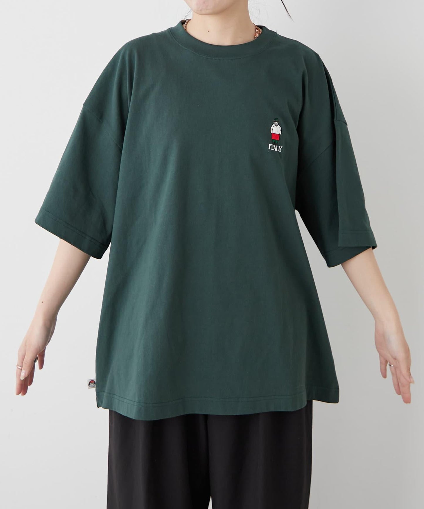 【中年男士】中性款一點刺繡短袖T恤