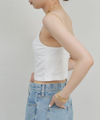 【La nature linge】短款熊圖案吊帶背心