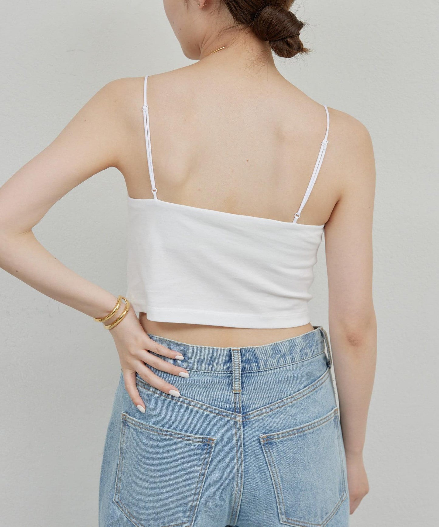 【La nature linge】短款熊圖案吊帶背心