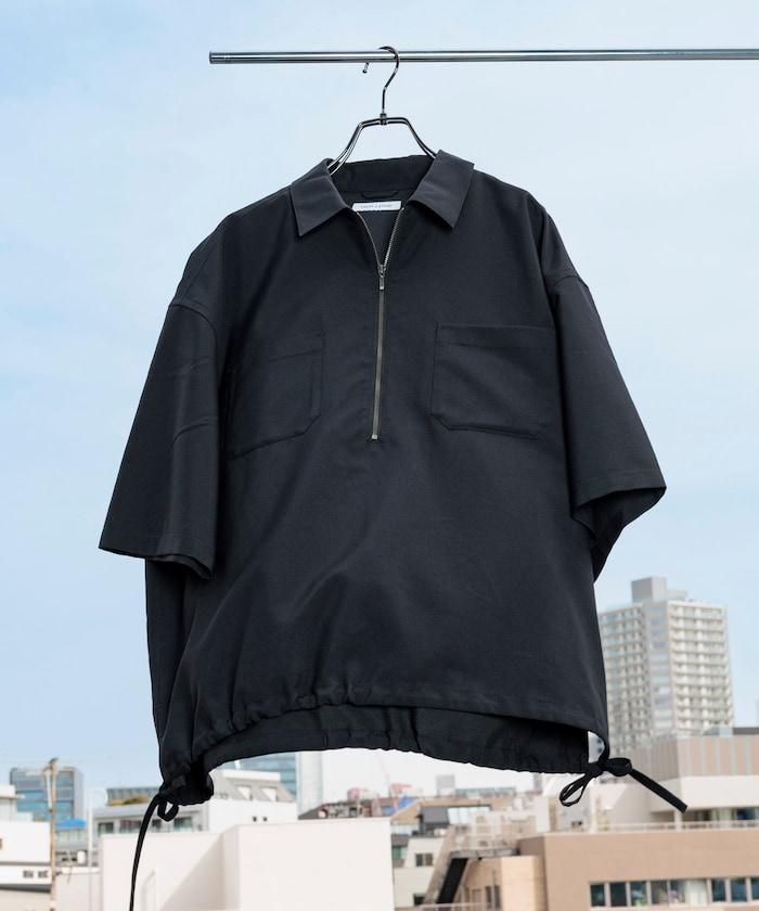 Reflax 功能性材料 輕鬆合身 半拉鍊襯衫 短袖