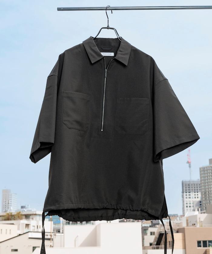 Reflax 功能性材料 輕鬆合身 半拉鍊襯衫 短袖