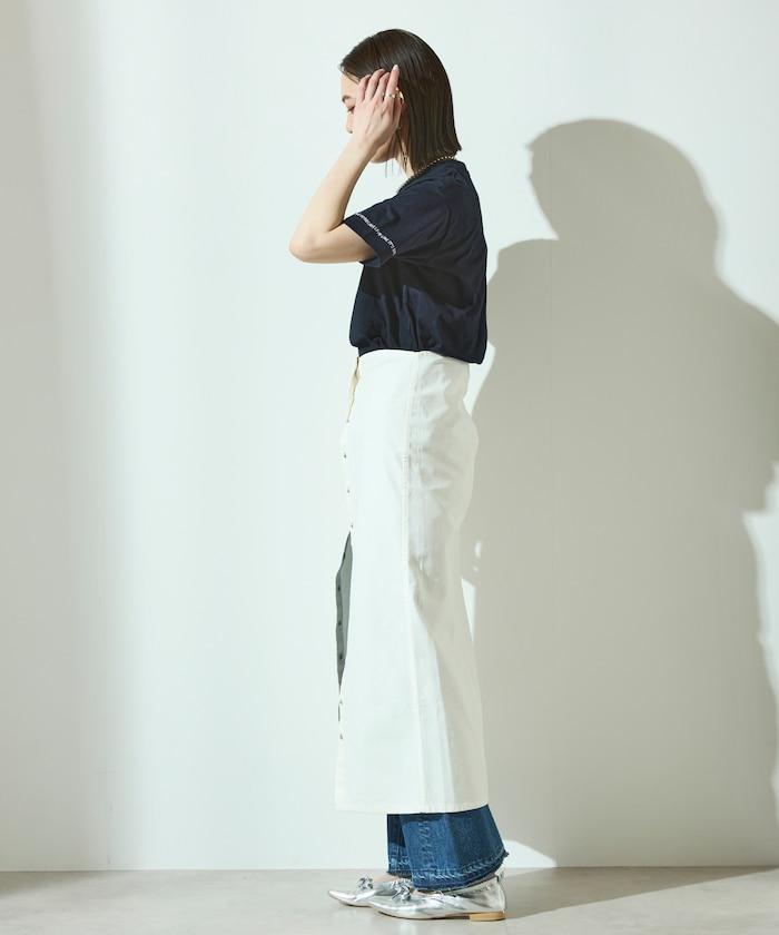 有機棉 心形 標誌刺繡T恤 / 圓領 單點標誌 刺繡短袖T恤