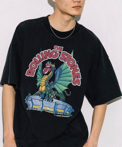 滾石樂隊 前胸印花 圓領 T恤