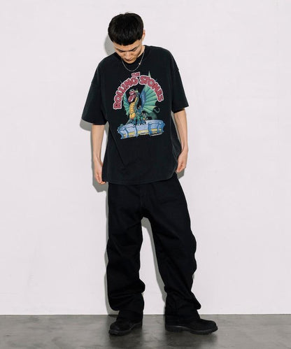 滾石樂隊 前胸印花 圓領 T恤