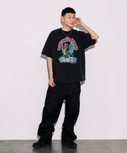 滾石樂隊 前胸印花 圓領 T恤