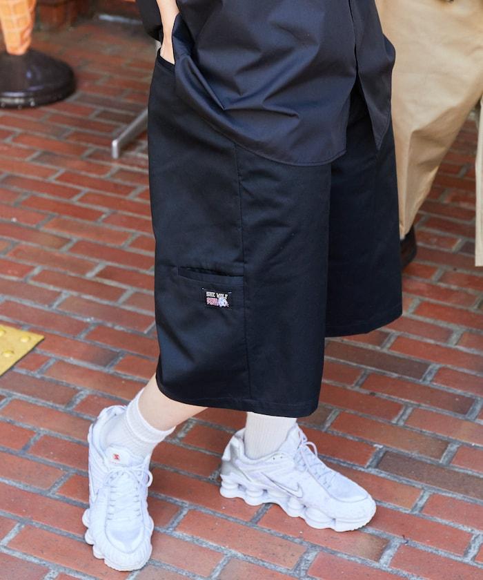 SHE WOLF DINER×FREAK'S STORE/海狼餐廳 寬鬆款 多口袋 寬鬆短褲