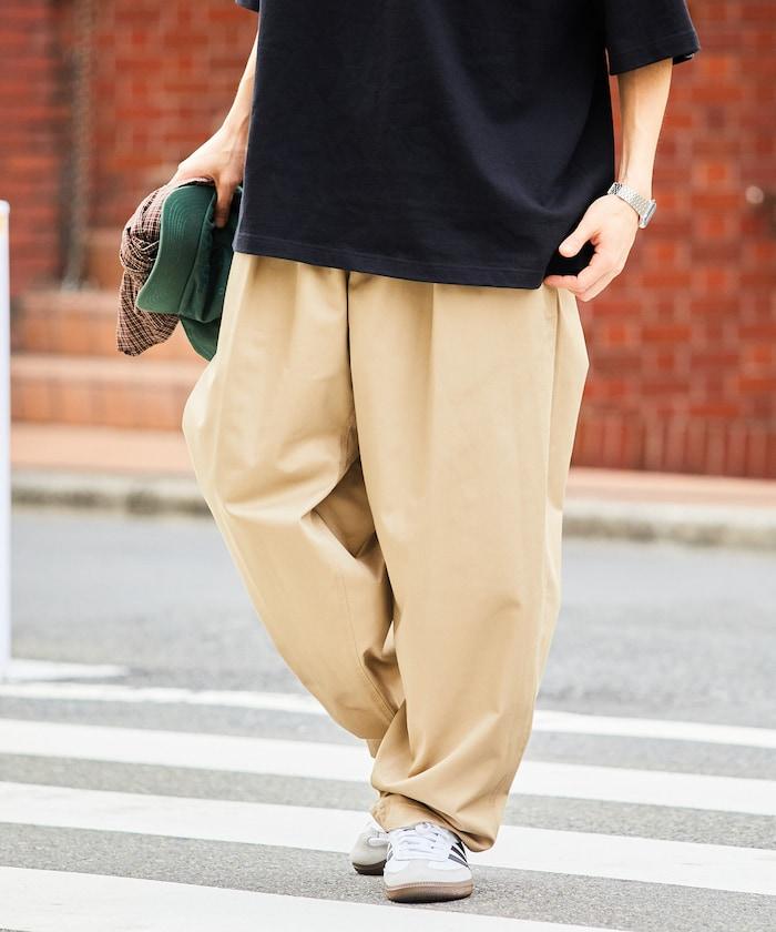 寬鬆版型錐形休閒褲