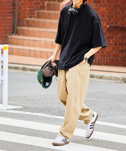 寬鬆版型錐形休閒褲